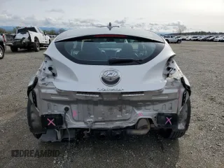 2017 Hyundai Veloster Value Edition with VIN KMHTC6AD9HU307983, listed as a Copart auction lot 49833545 with 120,537 mi miles and Salvage Title. Bid and sale history available at carsss.com. Image 6.