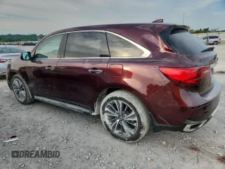 2017 Acura MDX Technology with VIN 5FRYD4H58HB011676, listed as a Copart auction lot 60608615 with 65,927 mi miles and Salvage title. Bid and sale history available at DreamBid. Image 2.