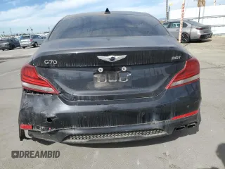 2019 Genesis G70 2.0T Advanced with VIN KMTG34LA6KU027024, listed as a Copart auction lot 78236714 with 29,044 mi miles and Salvage Title. Bid and sale history available at carsss.com. Image 6.