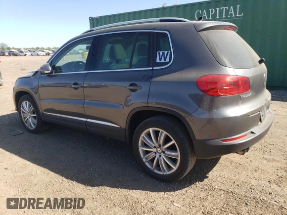 2013 Volkswagen Tiguan SE with VIN WVGAV7AX7DW018388, listed as a Copart auction lot 56188045 with 98,066 mi miles and Salvage title. Bid and sale history available at DreamBid. Image 2.