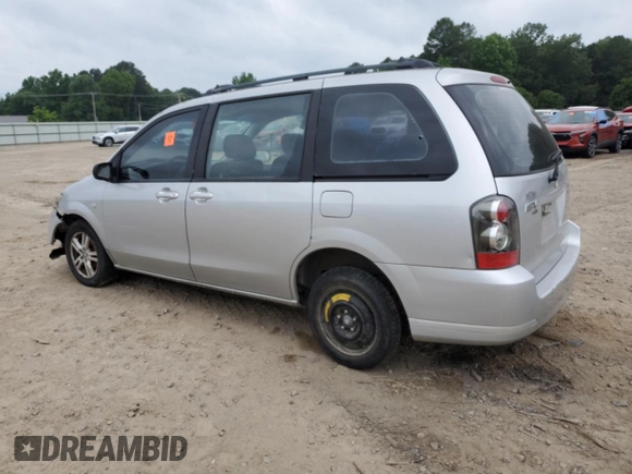 2005 Mazda MPV LX with VIN JM3LW28J450546738, listed as a Copart auction lot 57106865 with 152,316 mi miles and Clean title. Bid and sale history available at DreamBid. Image 2.