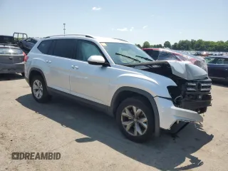 2018 Volkswagen Atlas SE with VIN 1V2LR2CA6JC577519, listed as a Copart auction lot 61823185 with 143,254 mi miles and Salvage title. Bid and sale history available at DreamBid. Image 4.