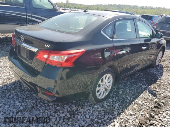 2018 Nissan Sentra SV with VIN 3N1AB7AP4JL646698, listed as a Copart auction lot 55246185 with 72,552 mi miles and Clean Title. Bid and sale history available at carsss.com. Image 3.
