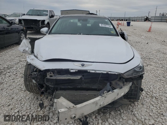 2019 Genesis G70 Dynamic with VIN KMTG34LE3KU014251, listed as a Copart auction lot 87297734 with 97,705 mi miles and Salvage Title. Bid and sale history available at DreamBid. Image 5.
