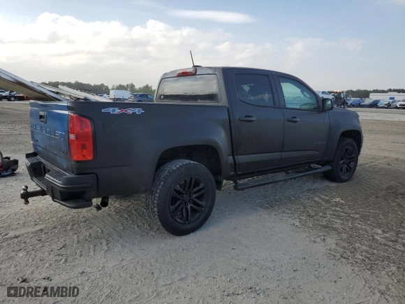 2021 Chevrolet Colorado 4WD Work Truck with VIN 1GCGTBEN1M1113476, listed as a Copart auction lot 44523985 with 70,441 mi miles and Salvage Title. Bid and sale history available at carsss.com. Image 3.