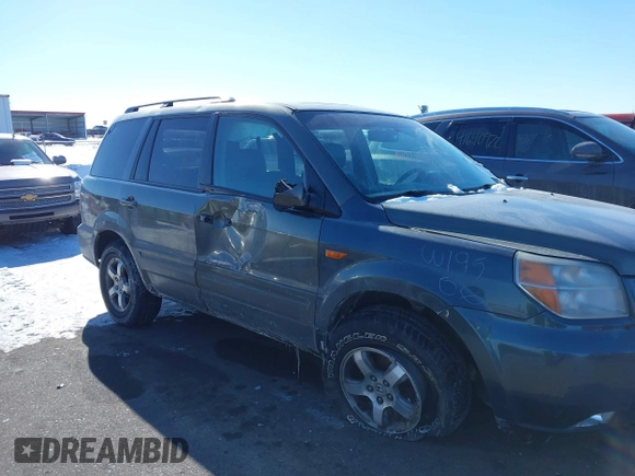 2006 Honda Pilot EX-L with VIN 5FNYF18596B016974, listed as a IAAI auction lot 41634049 with 161,687 mi miles and . Bid and sale history available at DreamBid. Image 6.