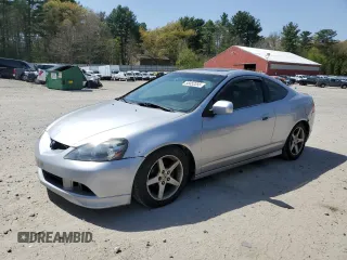 2002 Acura RSX Auto with VIN JH4DC54882C005078, listed as a Copart auction lot 55052255 with 165,549 mi miles and Clean Title. Bid and sale history available at carsss.com. Image 1.