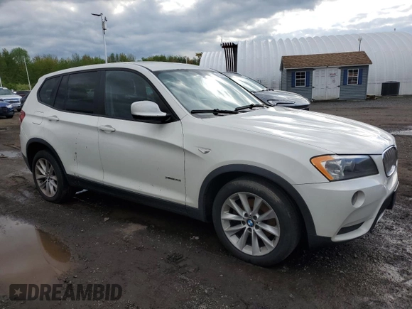 2014 BMW X3 xDrive28i with VIN 5UXWX9C51E0D17523, listed as a Copart auction lot 56364895 with 155,656 mi miles and Clean Title. Bid and sale history available at DreamBid. Image 4.