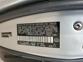 2006 Lexus SC 430 z VIN JTHFN48Y369000493, wystawiony jako Copart lot #46929945 z przebiegiem 141 704 mil mil oraz Szkody całkowita. Historia ofert i sprzedaży dostępna na DreamBid. Obrazek 12.