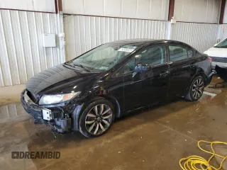 2015 Honda Civic Sedan EX-L with VIN 2HGFB2F96FH501034, listed as a Copart auction lot 54300025 with 120,079 mi miles and Salvage Title. Bid and sale history available at carsss.com. Image 1.