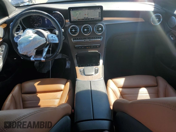 2020 Mercedes-Benz GLC with VIN WDC0G6EB7LF727642, listed as a Copart auction lot 73392554 with 31,585 mi miles and Salvage Title. Bid and sale history available at carsss.com. Image 8.
