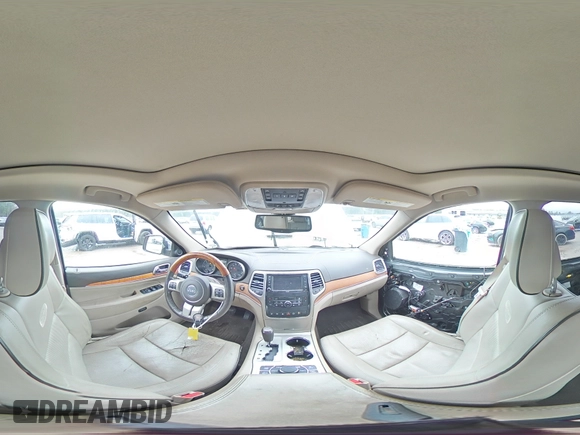 2013 Jeep Grand Cherokee Overland with VIN 1C4RJFCT7DC522416, listed as a Copart auction lot 44614375 with 170,786 mi miles and Salvage Title. Bid and sale history available at carsss.com. Image 14.