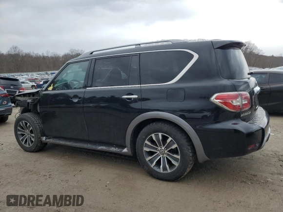 2020 Nissan Armada SV with VIN JN8AY2ND0LX017515, listed as a Copart auction lot 46450375 with 78,483 mi miles and Salvage Title. Bid and sale history available at carsss.com. Image 2.