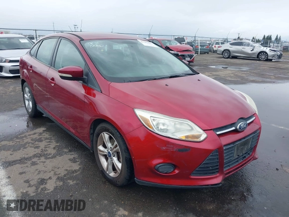 2014 Ford Focus SE with VIN 1FADP3F22EL112110, listed as a IAAI auction lot 41582585 with 107,285 mi miles. Bid and sale history available at carsss.com. Image 6.