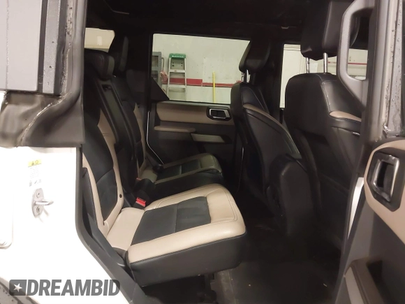 2021 Ford Bronco with VIN 1FMEE5DP6MLA71957, listed as a IAAI auction lot 41587072 with 42,896 mi miles and . Bid and sale history available at DreamBid. Image 8.