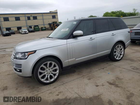2015 Land Rover Range Rover HSE with VIN SALGS2VF6FA239727, listed as a Copart auction lot 51810815 with 58,551 mi miles and Clean title. Bid and sale history available at DreamBid. Image 1.