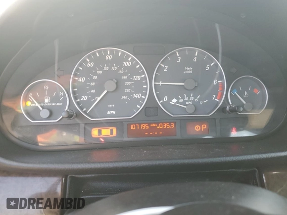 2002 BMW 3 Series 325Ci z VIN WBABN33462PG59754, wystawiony jako Copart lot #56174855 z przebiegiem 107 195 mil mil oraz Czysty tytuł • Clean title. Historia ofert i sprzedaży dostępna na DreamBid. Obrazek 9.