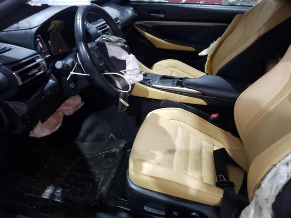 2019 Lexus RC with VIN JTHS85BC5K5005043, listed as a Copart auction lot 87729815 with 63,341 mi miles and Salvage Title. Bid and sale history available at carsss.com. Image 7.