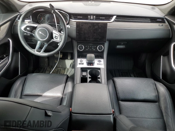2021 Jaguar F-Pace S with VIN SADCJ2EX1MA675503, listed as a Copart auction lot 46350205 with 37,645 mi miles and Salvage title. Bid and sale history available at DreamBid. Image 8.