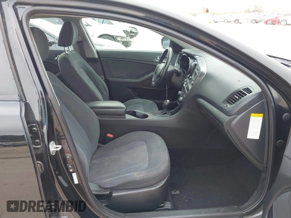 2012 Kia Optima Hybrid with VIN KNAGM4AD8C5021615, listed as a IAAI auction lot 41216697 with 119,153 mi miles. Bid and sale history available at carsss.com. Image 5.