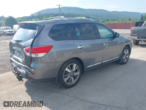 2016 Nissan Pathfinder SL with VIN 5N1AR2MM5GC613495, listed as a IAAI auction lot 42670313 with 84,118 mi miles and . Bid and sale history available at DreamBid. Image 4.
