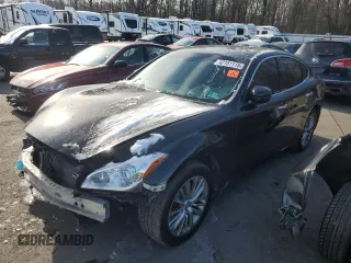 2012 Infiniti M37 with VIN JN1BY1ARXCM393980, listed as a Copart auction lot 42151115 with 0 mi miles and Salvage Title. Bid and sale history available at carsss.com. Image 1.