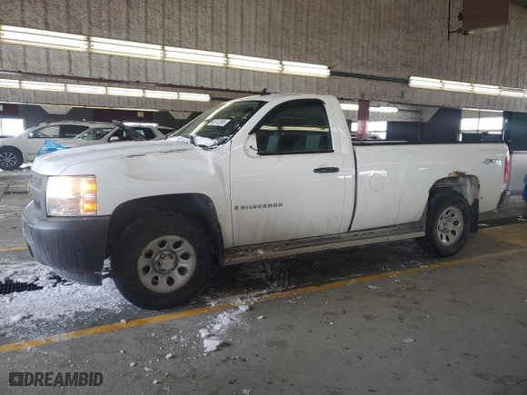 2008 Chevrolet Silverado 1500 Work Truck with VIN 1GCEK14X48Z116550, listed as a Copart auction lot 45712395 with 207,532 mi miles and Salvage Title. Bid and sale history available at carsss.com. Image 1.