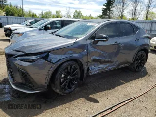 2025 Lexus NX 450h+ F Sport z VIN JTJKKCFZ9S2043704, wystawiony jako Copart lot #56492345 z przebiegiem 9 462 mil mil oraz Szkoda całkowita • Salvage title. Historia ofert i sprzedaży dostępna na DreamBid. Obrazek 1.