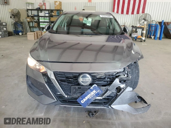 2021 Nissan Sentra S with VIN 3N1AB8BV1MY279656, listed as a Copart auction lot 51275885 with 115,807 mi miles and Salvage Title. Bid and sale history available at DreamBid. Image 5.