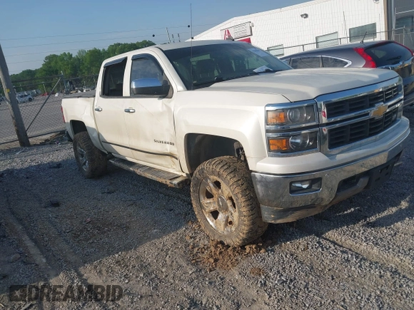 2014 Chevrolet Silverado 1500 LTZ with VIN 3GCUKSEC7EG281632, listed as a IAAI auction lot 42064565 with 178,957 mi miles. Bid and sale history available at carsss.com. Image 1.
