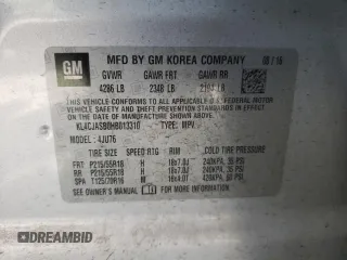 2017 Buick Encore Preferred z VIN KL4CJASB0HB013310, wystawiony jako Copart lot #54769465 z przebiegiem 154 218 mil mil oraz Szkoda całkowita • Salvage title. Historia ofert i sprzedaży dostępna na DreamBid. Obrazek 13.