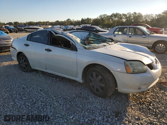 2005 Mitsubishi Galant DE with VIN 4A3AB26FX5E040762, listed as a Copart auction lot 75545084 with 0 mi miles and Salvage Title. Bid and sale history available at carsss.com. Image 4.