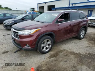 2015 Toyota Highlander Limited with VIN 5TDDKRFH3FS191965, listed as a Copart auction lot 59921385 with 219,198 mi miles and Clean title. Bid and sale history available at DreamBid. Image 1.