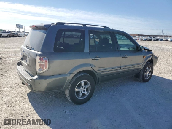2007 Honda Pilot EX-L with VIN 5FNYF287X7B035543, listed as a Copart auction lot 41758695 with 220,347 mi miles and Salvage Title. Bid and sale history available at DreamBid. Image 3.