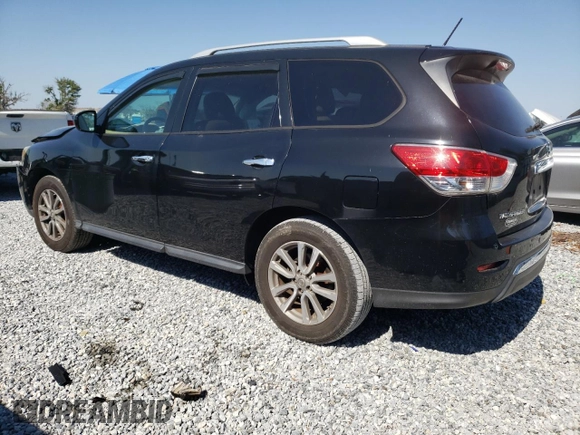 2016 Nissan Pathfinder SV with VIN 5N1AR2MN6GC631156, listed as a Copart auction lot 53667585 with 121,012 mi miles and Salvage Title. Bid and sale history available at carsss.com. Image 2.