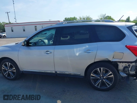 2018 Nissan Pathfinder SL with VIN 5N1DR2MMXJC631379, listed as a IAAI auction lot 42585871 with 92,610 mi miles and . Bid and sale history available at DreamBid. Image 14.