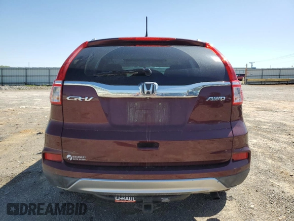 2015 Honda CR-V EX-L with VIN 2HKRM4H73FH638405, listed as a Copart auction lot 52294205 with 102,984 mi miles and Salvage Title. Bid and sale history available at carsss.com. Image 6.