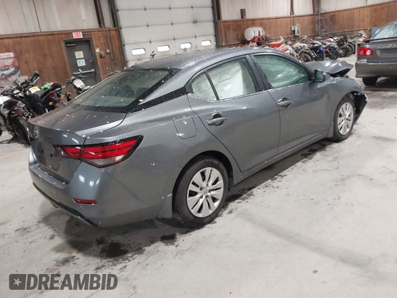 2020 Nissan Sentra S with VIN 3N1AB8BV8LY264005, listed as a IAAI auction lot 42196148 with 63,192 mi miles. Bid and sale history available at carsss.com. Image 4.