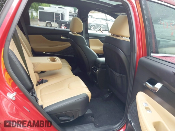 2023 Hyundai Santa Fe Calligraphy with VIN 5NMS54AL9PH589991, listed as a IAAI auction lot 42566562 with 23,162 mi miles and . Bid and sale history available at DreamBid. Image 8.