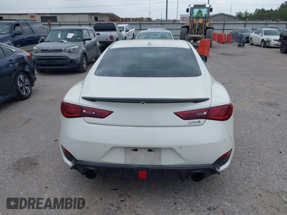 2017 Infiniti Q60 Red Sport 400 with VIN JN1FV7EK8HM610878, listed as a IAAI auction lot 41912063 with 93,680 mi miles and . Bid and sale history available at carsss.com. Image 16.