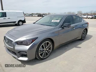2014 Infiniti Q50 Hybrid Sport with VIN JN1AV7AP7EM691184, listed as a Copart auction lot 48961015 with 124,972 mi miles and Clean Title. Bid and sale history available at carsss.com. Image 1.