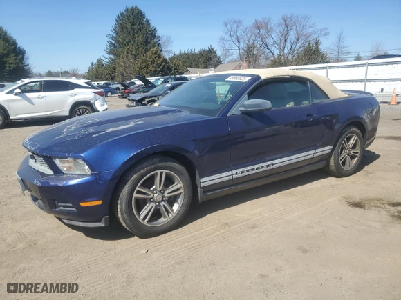 2010 Ford Mustang V6 with VIN 1ZVBP8EN1A5175639, listed as a Copart auction lot 48680635 with 159159 miles and Clean Title. Bid and sale history available at carsss.com. Image 1.