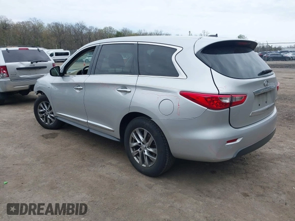 2015 Infiniti QX60 with VIN 5N1AL0MN6FC501897, listed as a IAAI auction lot 41950700 with 109,603 mi miles. Bid and sale history available at carsss.com. Image 3.