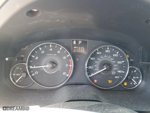 2012 Subaru Legacy 2.5i with VIN 4S3BMCA61C3026644, listed as a Copart auction lot 41846705 with 70,088 mi miles and Salvage Title. Bid and sale history available at carsss.com. Image 9.