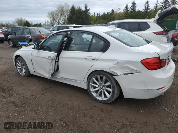 2013 BMW 3 Series 320i xDrive with VIN WBA3C3C59DF981328, listed as a Copart auction lot 57132395 with 152,458 mi miles and Salvage title. Bid and sale history available at DreamBid. Image 2.