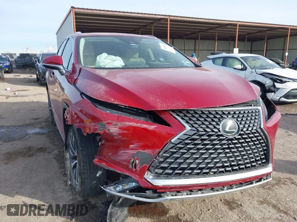 2022 Lexus RX with VIN 2T2HZMAA3NC222600, listed as a IAAI auction lot 41087504 with 32,216 mi miles. Bid and sale history available at carsss.com. Image 1.