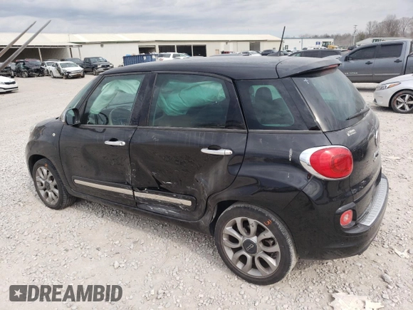 2017 FIAT 500L Lounge with VIN ZFBCFACH1HZ040164, listed as a Copart auction lot 47177495 with 35,209 mi miles and Salvage Title. Bid and sale history available at DreamBid. Image 2.