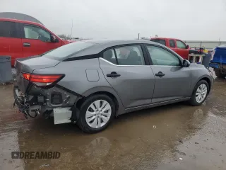 2024 Nissan Sentra S with VIN 3N1AB8BVXRY267318, listed as a Copart auction lot 51851765 with 9,635 mi miles and Salvage Title. Bid and sale history available at DreamBid. Image 3.