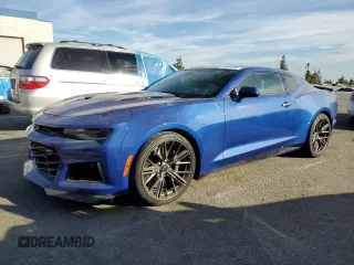 2022 Chevrolet Camaro ZL1 with VIN 1G1FJ1R68N0104269, listed as a Copart auction lot 75497734 with 14,083 mi miles and Salvage Title. Bid and sale history available at carsss.com. Image 1.
