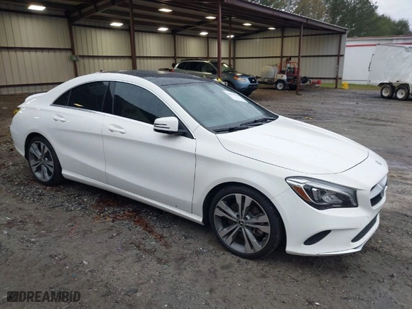 2019 Mercedes-Benz CLA with VIN WDDSJ4EB7KN705025, listed as a IAAI auction lot 40894750 with 76,000 mi miles. Bid and sale history available at carsss.com. Image 1.